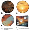 thumbnail image 3 of Designart "Coastal Sunbeams Ephemeral Sky II" Landscapes Floater Framed Canvas Wall Art, 3 of 7