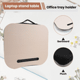 thumbnail image 6 of Desk Bed Cushion Knee Lap Handy Computer Reading Writing Table Tablet Tray Cup Holder Laptop Stand Office Portable, 6 of 9