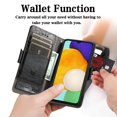 thumbnail image 4 of SaniMore Magnetic Clasp Wallet Case for Samsung Galaxy A14 5G with Cash & Card Slots, RFID Blocking Soft TPU + PU Leather Shockproof Protective Cover with Folio Flip Kickstand Shell, Black, 4 of 9