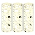 thumbnail image 1 of Unique Bargains 3pcs Unbreakable Flexible Rulers 15cm/6' Double Scale Shatterproof Folding Plastic Ruler, Light Green, 1 of 6