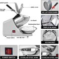 thumbnail image 3 of Electric Shaved Ice  with 3 Blades, 300W Snow Cone Maker for Home and Commercial Use, 3 of 6