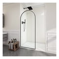 thumbnail image 3 of Ember Series 78 in. x 34 in. Framed Arch Fixed Shower Screen Door in Matte Black with 8mm Tempered Clear Glass, 3 of 10