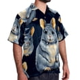 thumbnail image 2 of Tmall Men's Short Sleeve Casual Printed Button Down Beach Shirt Summer Unisex Top, 2 of 6