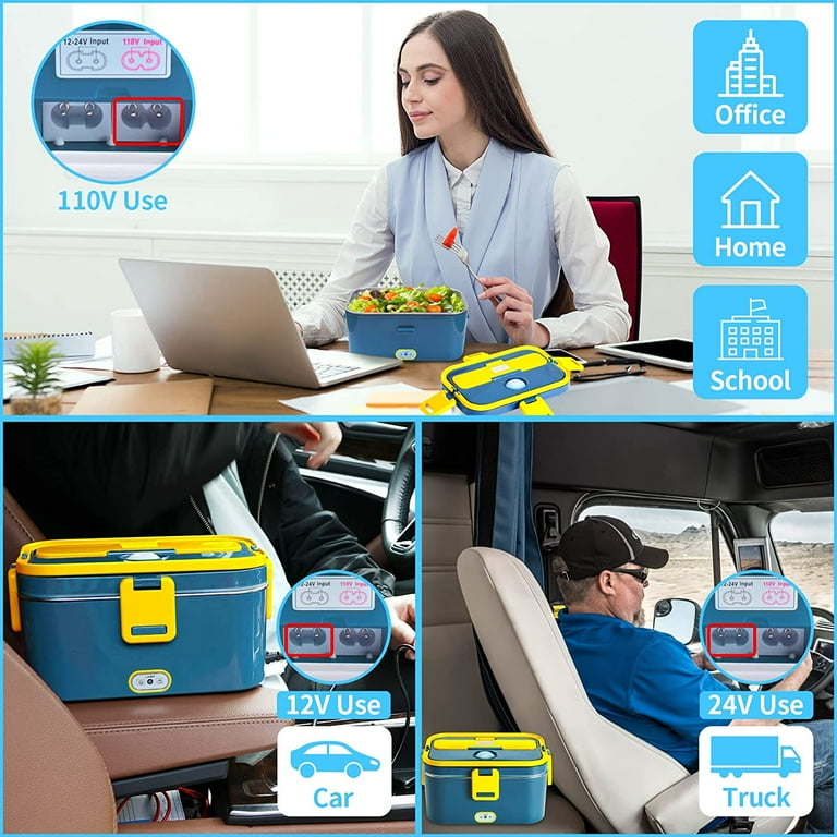 75W Electric Heated Lunch Box 1.8L Food Heater/Warmer Portable
