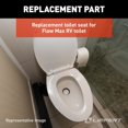 thumbnail image 4 of Lippert Components Toilet Seat 2022121972 Flow Max; For Use With Lippert Flow Max Toilets; Full Size Residential Style/Elongated; Closed Front; Slow Close Seat And Lid; White; Plastic; Without Logo, 4 of 8