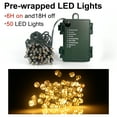 24 Inch Christmas Wreath with Timer LED String Lights Including Wreath