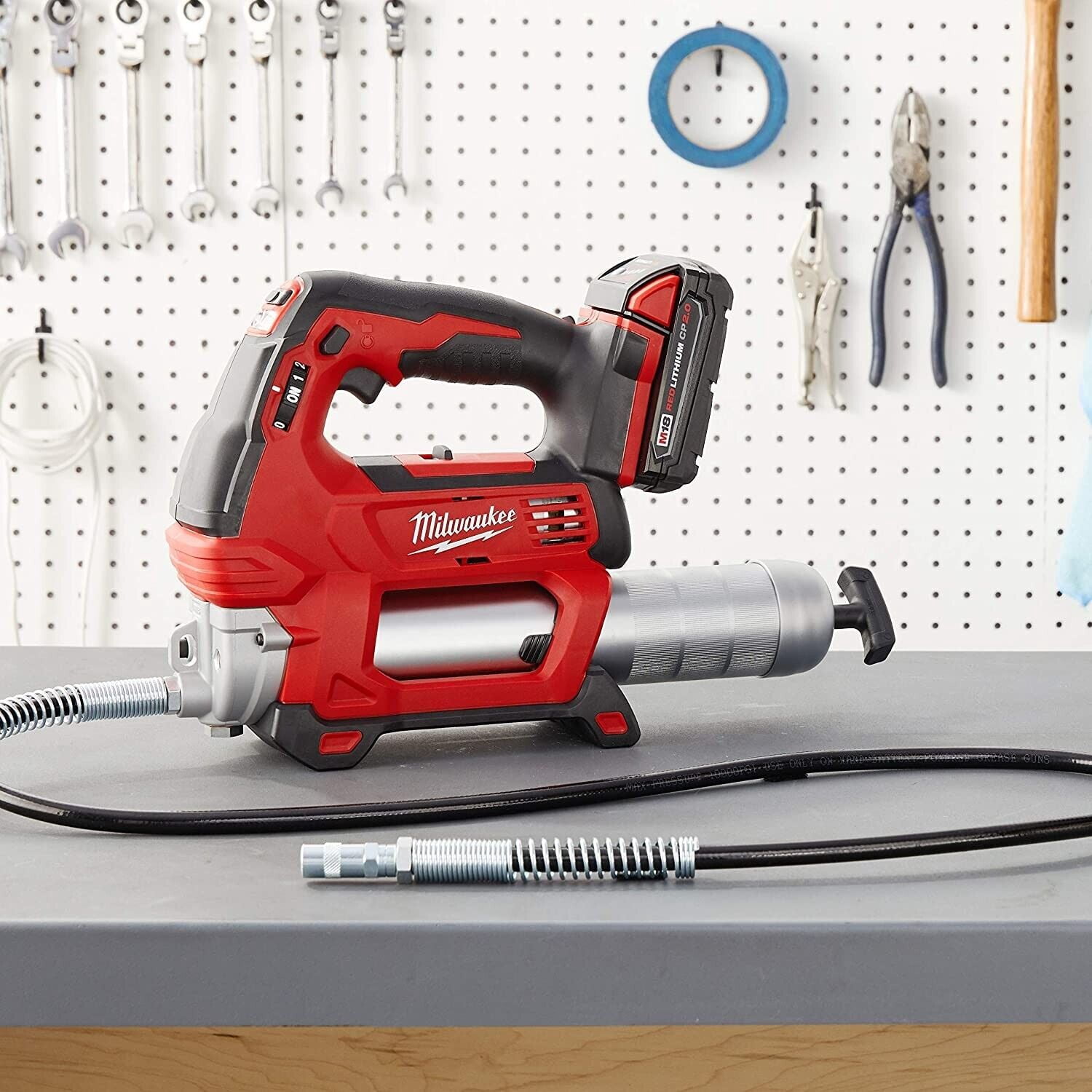 Milwaukee 2646-20 M18 Lithium-Ion Cordless Grease Gun, 2-Speed