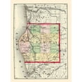 thumbnail image 2 of Walling 25x32 Black Ornate Wood Framed with Double Matting Museum Art Print Titled - Oceana Michigan - Walling 1873, 2 of 4
