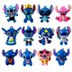 thumbnail image 1 of YNPJQWP Juego de 12 figuras coleccionables azules con accesorios, regalos de fiesta de cumpleaños, juguetes coleccionables, decoración del hogar, 1 of 1