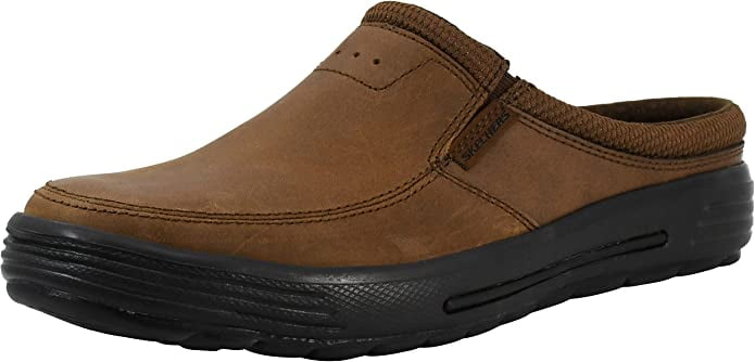 Skechers Leather Porter Vamen Charcoal/orange Loafer 9.5 M Us in Charcoal Orange Black Save 18% Mens Slip-on shoes Skechers Slip-on shoes for Men 
