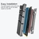 thumbnail image 5 of Seitruly Unidad de estado sólido para computadora M.2 NVME disipador de calor PC de escritorio SSD almohadilla térmica de silicona radiador Videojuegos y accesorios, 5 of 6
