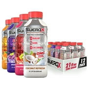SueroX Zero Sugar Electrolyte Drink for Hydration and Recovery, Tropical Pack, 21 oz, 12 ct