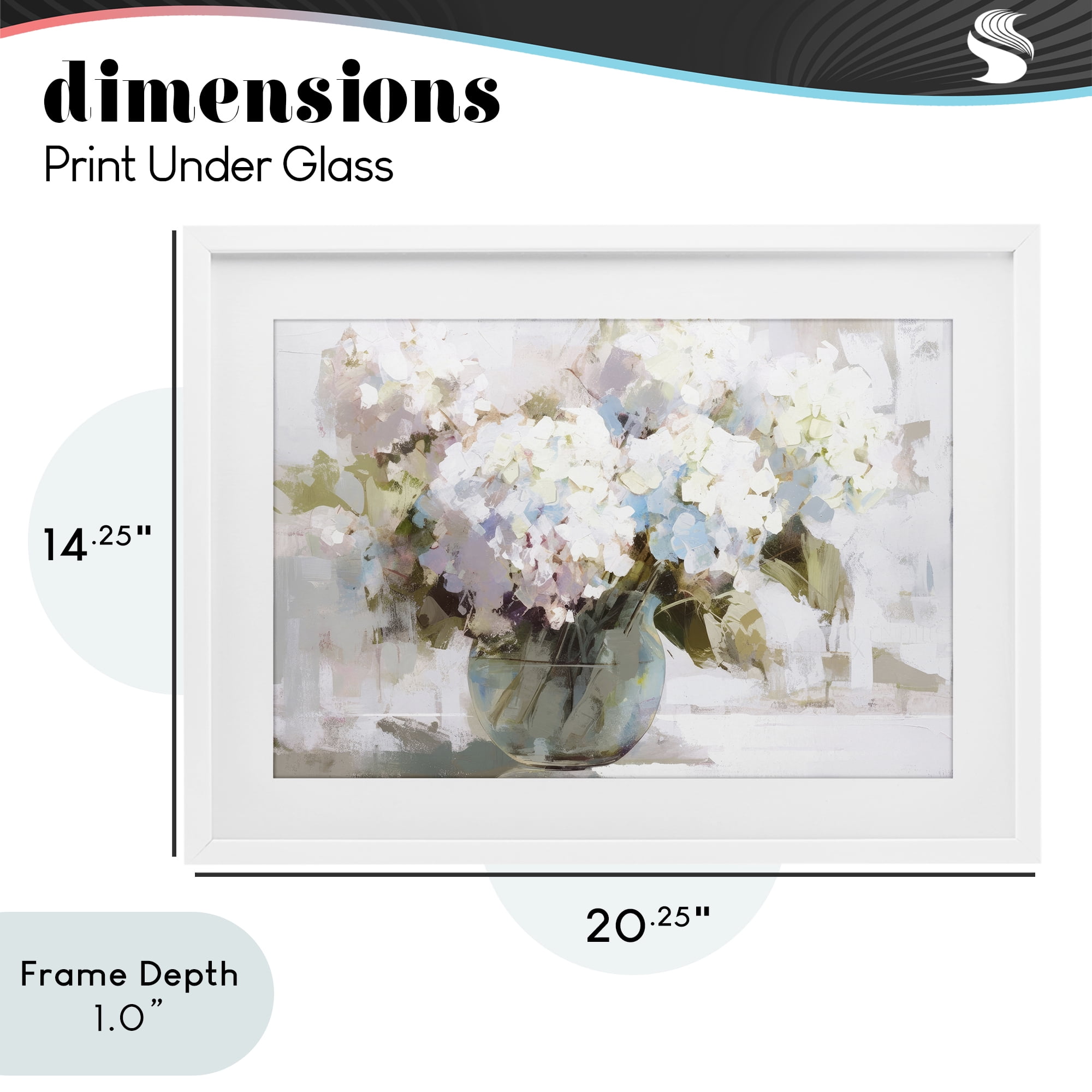 Stupell Industries Blushing Bride Garden Flowers White Framed Print Under Glass, design by Tina LeCour