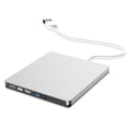 thumbnail image 1 of USB3.0 External CD Player 12.7mm Tray Type Ultra Slim DVD-RW Optical Drive Recorder for Computer Laptop PC(Silver),1 x USB3.0 External CD Player,Silver, 1 of 6