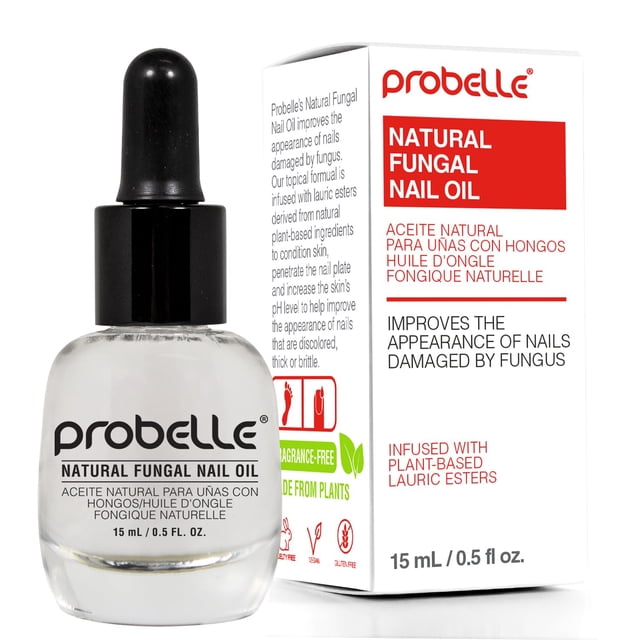 Probelle Sistema Cosmético 100% Natural en Liquido para restaurar las Uñas dañadas. Fórmula Patentada. 0.5 FL OZ | 15 ML