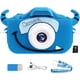 thumbnail image 1 of Cámara para niños, cámaras digitales como regalo para niños mayores de 6 años, cámaras de video digitales con funda de silicona suave de dibujos animados, tarjeta SD de 32 GB (azul), 1 of 5