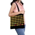 thumbnail image 1 of PKQWTM Face Expressions Canvas Shoulder Bags Handbags Tote Bags Shopping Bag, 1 of 2