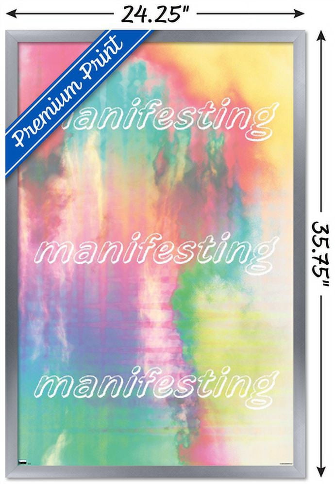 Manifesting Rainbow Wall Poster, 22.375" x 34" Framed