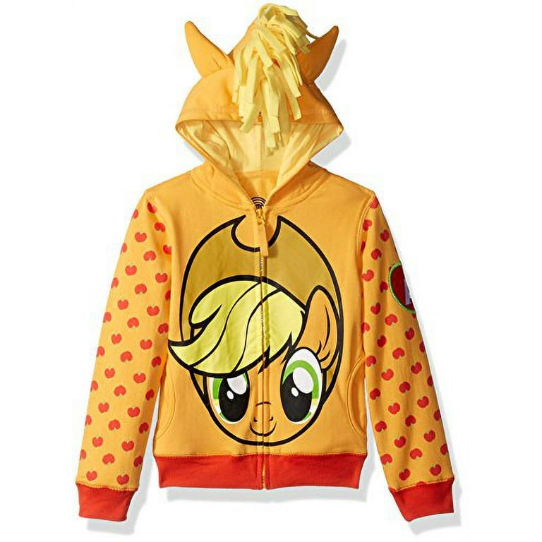 My Little Pony Girls Apple Jack Costume Zip up Hoodie Walmart