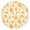Pineapple001, variant on 44in Round Tablecloth with Elastic Edge, Waterproof Fitted Table Cover for 36-44" Tables, Pineapple Theme Polyester Reusable Table Cloths Wipe Clean for Picnic, Dining, Outdoor Use and Party Decor