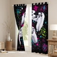 thumbnail image 3 of Manfei Female Men White Gamepads Blackout Curtains Set of 2 (52x84 Each),Graffiti Splash Window Curtains,Video Game Curtains and Drapes,Ultra Soft Home Decor, 3 of 6