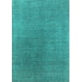 thumbnail image 1 of Ahgly Company Machine Washable Indoor Rectangle Oriental Turquoise Blue Industrial Area Rugs, 3' x 5', 1 of 4