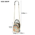 thumbnail image 2 of FORMRS Crossbody Bag for Women Quilted Travel Shoulder Cell Phone Purse with Chain Strap Handbag, Pink Retro Sun, 2 of 7