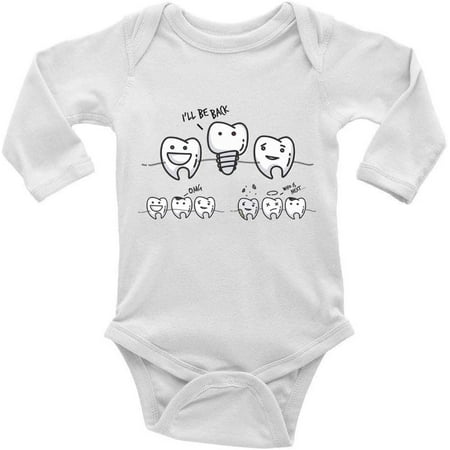 

Tooth Family Toddler Baby Long Sleeve Bodysuit Infant Coverall Jumpsuit