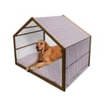 thumbnail image 1 of Traditional Pet House, Classic Ottoman Moroccan Old Fashioned Turkish Mosaic Tiles Ceramic Art, Outdoor & Indoor Portable Dog Kennel with Pillow and Cover, 5 Sizes, Multicolor, by Ambesonne, 1 of 4