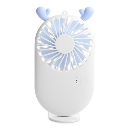 

Portable Handheld Fan Rechargeable Battery Operated Small Personal Fan Foldable Mini Desk Fan Cooling Electric Fan for Travel Outdoors Indoors blue blue，G23042