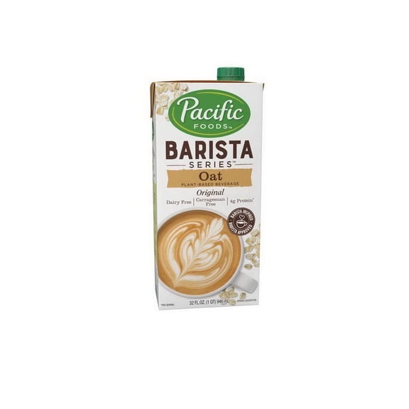 Pacific Foods Barista Series Original Oat Milk, Plant Based Milk, 32 oz Carton