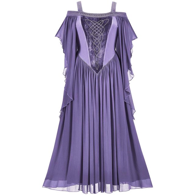 FcBaudy Robe de Cour, Robes pour Femmes, Robes d'Été pour Femmes Costume Médiéval Rétro Renaissance Robe pour Femmes Robe de Cour