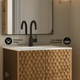 thumbnail image 4 of Bosse 24" Freestanding Bathroom Vanity in Brown Oak with Sink Top, 4 of 11