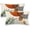 Mid Century-orange, variant on Boho Pillow Covers 18x18 Set of 2 Green Gold Orange Throw Pillows Tropical Leaves Sunset Decor Modern Mid Century Pillowcase Outdoor Decorations Bohemian Linen Cushion Case for Couch Sofa Bed
