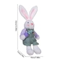 thumbnail image 4 of HWRETIE Easter Bunny Ornament Set,Plush Style Spring Decoration Desk Display, 4 of 6