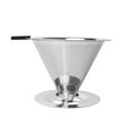 thumbnail image 4 of HLONK Reusable Coffee Filter 304 Stainless Steel Cone Coffee Filter Baskets Mesh Strainer Pour Over Coffee Dripper, 4 of 7