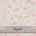 thumbnail image 3 of Zelouf Farah Burnout Mesh  , Sewing, DIY, Crafts Fabric by the Yard, White/coral, 50 Yard, 3 of 5