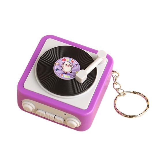 Blarkrus Digital Voice Recorder Keychain, Portable Audio Player with Toy Design, for Recording and Playback on the Go, Purple