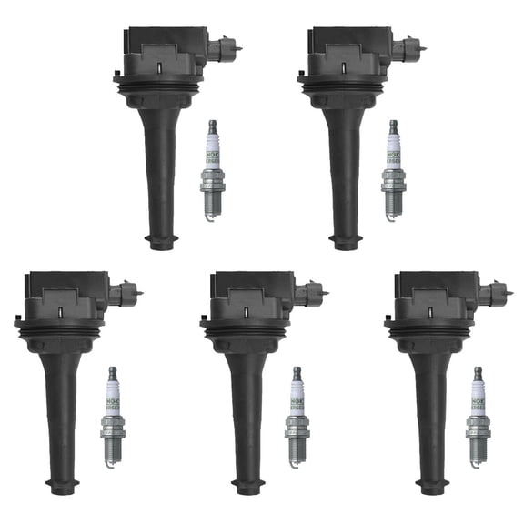 5 Ignition Coils and 5 NGK Platinum Spark Plugs Compatible with Volvo C70 S60 S70 S80 V70 XC90 Replacement for UF341 Fits select: 2003-2006 VOLVO XC70, 2004 VOLVO S60 2.5T