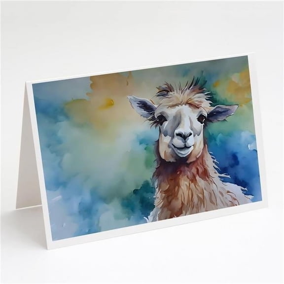 0.01 x 5 x 7 in. Llama Greeting Cards - Pack of 8