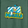 thumbnail image 3 of Disney - Leaning Donald Duck With Nametag - Women's Lightweight French Terry Long Sleeve Shirt, 3 of 5