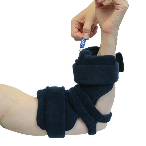 ComfySplints™ Locking Elbow Orthosis - Adult / Terry Cloth - Dark Blue