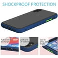 thumbnail image 4 of Shockproof Matte Case Compatible for iPhone Xs/X with Soft TPU Bumper Slim Phone Case Compatible for iPhone Xs/X, Matte Navy, 4 of 6