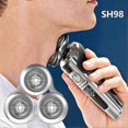 thumbnail image 2 of Philips Norelco Series 9000 Replacement Shaver Head, Model SH98. Features Metal Wheel Buckle and Upgraded DualLayer Precision Blades, Silver., 2 of 5