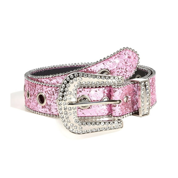 TELOLY Women's Sparkling Rhinestone Waist Belt Glitter Women's Belts