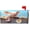 Pretty Little Pig, variant on The National Flag and Sunflowers Spring Mailbox Cover Magnetic Post Letter Box Wraps for Garden Yard Standard Size 18"x20.7"