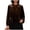 Coffee-Athletic-Women, variant on Women's Long Sleeve Top Velvet Trim Lace Blouse Elegant Flared Swing Top Round Neck Blouse Casual Wear