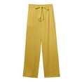 thumbnail image 7 of Womens Pants Casual Ladies vintage print Loose Type Tie Belt casual boho baggy Trousers, 7 of 7