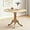 Natural, variant on 40” Round Dining Table for 4 People, Wooden Kitchen Table with Curved Trestle Legs, Large Dinner Table for Kitchen, Dining Room, Living Room, Restaurant, Natural
