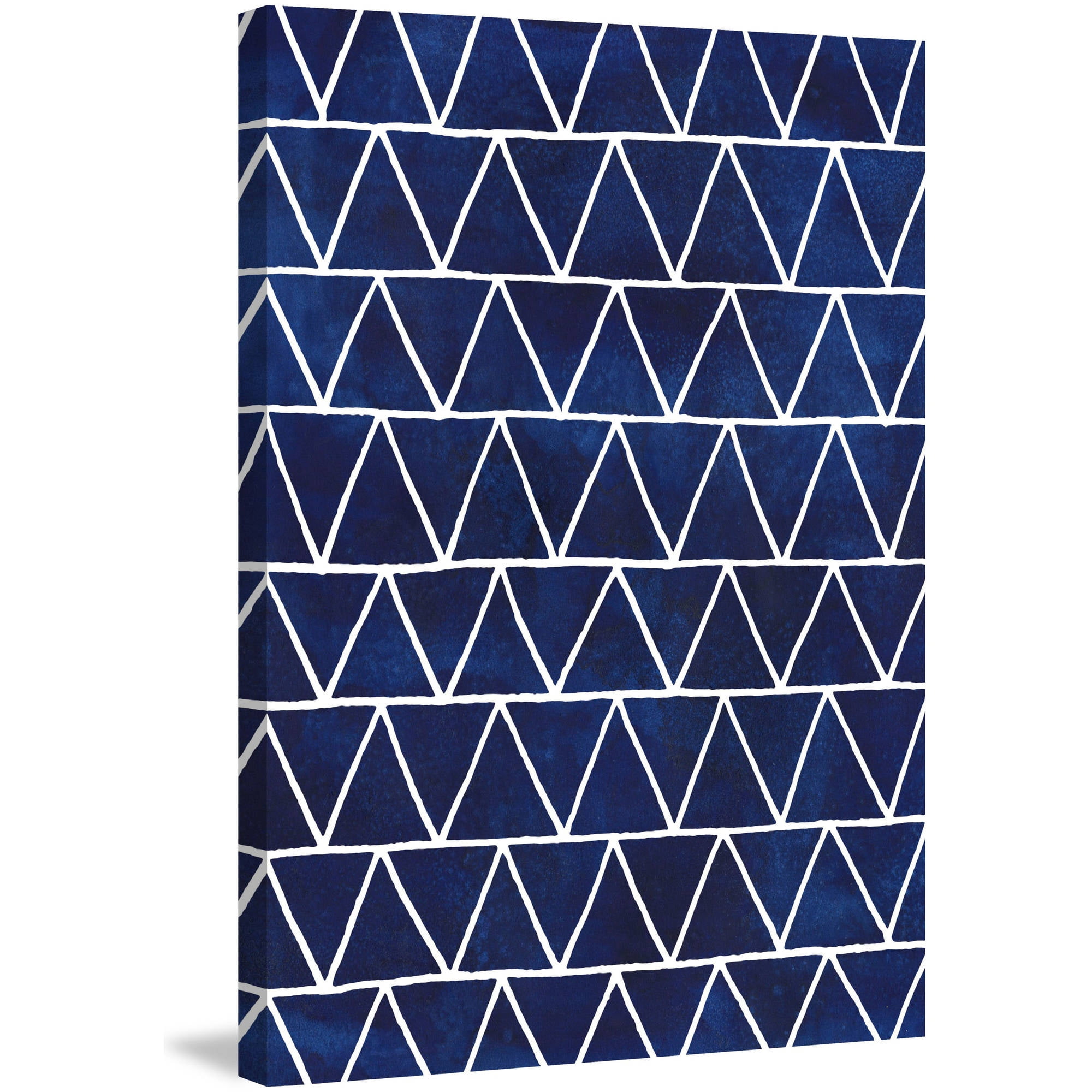 Marmont Hill "Indigo Pattern IV" Painting Print on Wrapped Canvas
